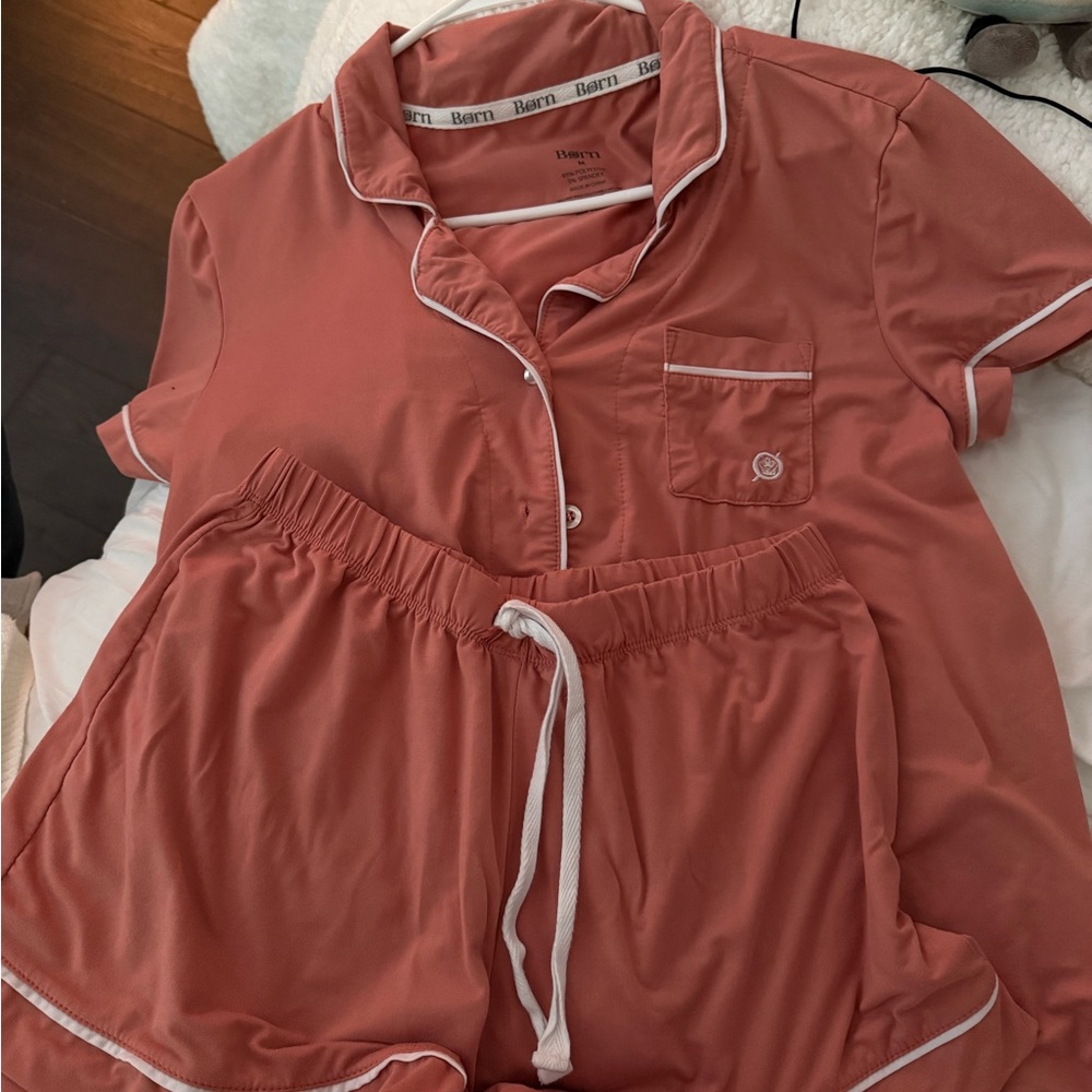 Coral Pajama Set